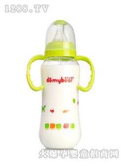标径PC握把吸管奶瓶300ML