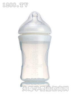 自然母乳硅胶奶瓶300ML