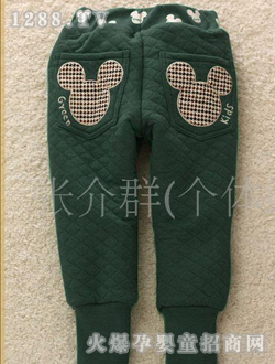 B2W2儿童米奇棉裤靴裤