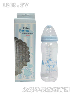 宽口径高硼硅玻璃大奶瓶280ML