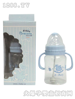 PP宽口径手把自动小奶瓶