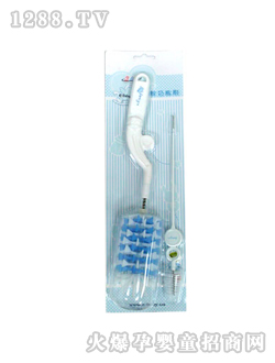 360度旋转矽胶奶瓶刷