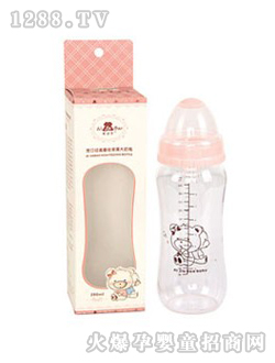 宽口径高硼硅玻璃大奶瓶