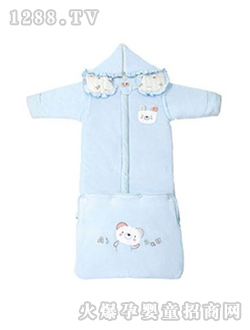 爱佳宝卡乐比熊加长脱袖大睡袋