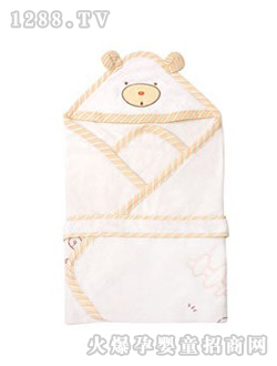 爱佳宝小伙伴多功能毛巾浴毯