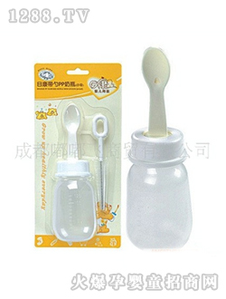 日康带勺PP奶瓶RK3039