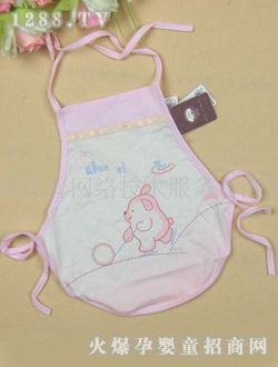 多比兔粉色婴儿肚兜