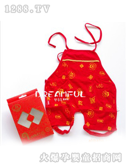 多比兔红色婴儿肚兜