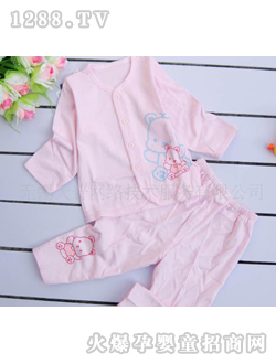 多比兔粉色宝宝内衣套装