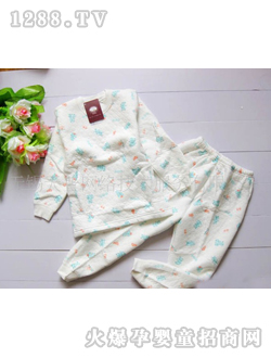 多比兔夹层婴儿内衣套装