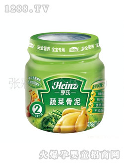 亨氏蔬菜骨泥113g