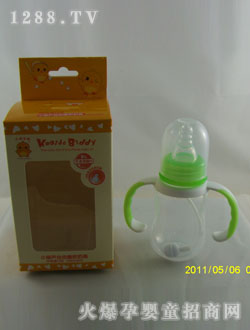PP标口小葫芦握把自动奶瓶