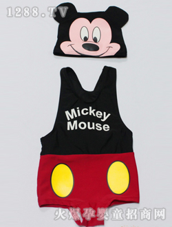 守护天使男童三角裤米奇泳衣