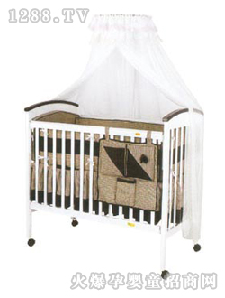 爱婴宝婴儿木床MC170褐色