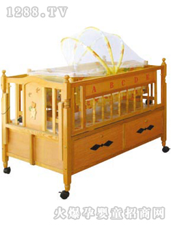爱婴宝婴儿木床WFY606
