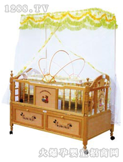 爱婴宝婴儿木床538-1