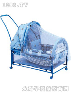 爱婴宝铁童床9273蓝