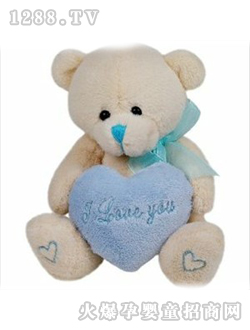 瑞奇比蒂抱心情侣泰迪熊