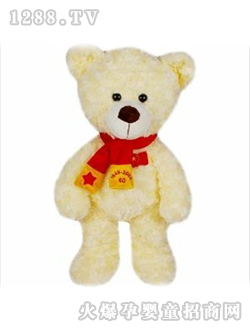 瑞奇比蒂泰迪熊米白色小号