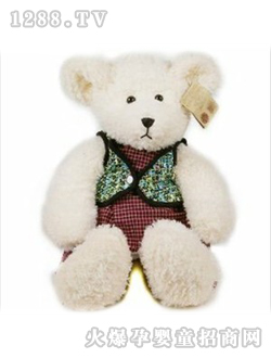 瑞奇比蒂泰迪熊格裙马甲中号