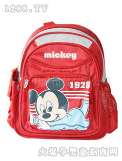 中威红色米奇学生书包
