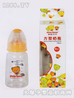 亲亲贝贝方形奶瓶120ml