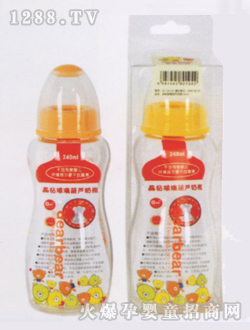 亲亲贝贝晶钻玻璃葫芦奶瓶240ml