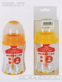 晶钻玻璃宽口奶瓶150ml