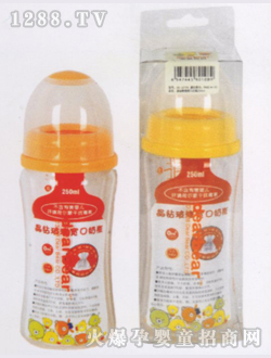 晶钻玻璃宽口奶瓶250ml