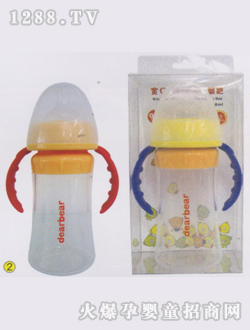 宽口径矽胶奶瓶240ml