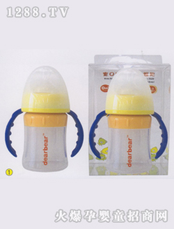 宽口径矽胶奶瓶150ml