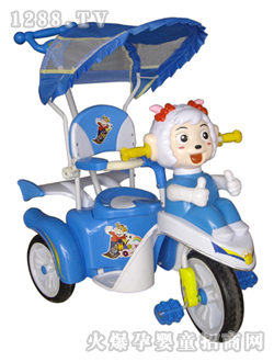 乖乖牛三轮车好娃娃蓝色