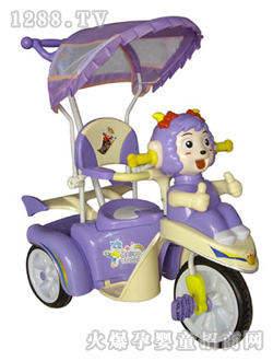 乖乖牛三轮车好娃娃浅紫