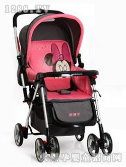 好孩子粉色米奇手推车