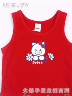 小猪班纳女童装幼儿针织背心