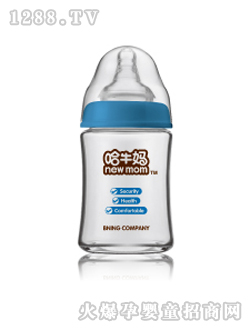 哈牛妈流线型玻璃奶瓶4安士