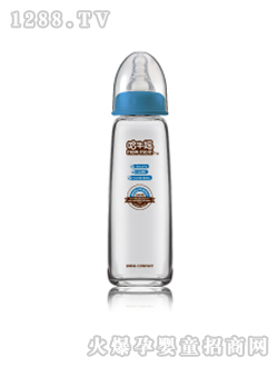 哈牛妈流线型玻璃奶瓶8安士