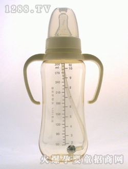 带柄自动PES奶瓶300mL刻度