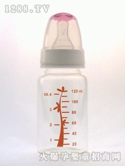 晶钻玻璃奶瓶120ml红树
