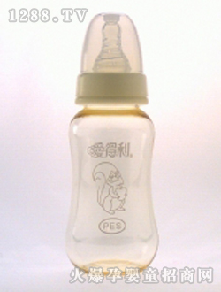 实感PES奶瓶180mL松鼠