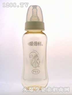 实感PES奶瓶300mL松鼠