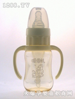 实感带柄防呛PES奶瓶120mL