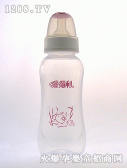 标准口径PP奶瓶300mL红鱼