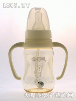 带柄自动PES奶瓶120mL小鸡