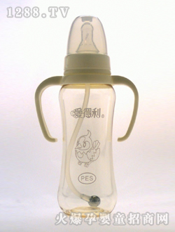 带柄自动PES奶瓶240mL小鸡
