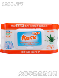 可儿婴儿口手柔湿巾(加盖60片装)