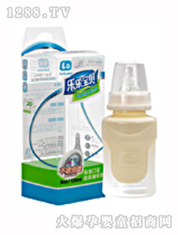 乐乐宝贝5安标口硅胶奶瓶