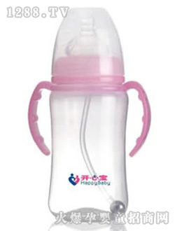 开心宝红色奶瓶KXB-8111