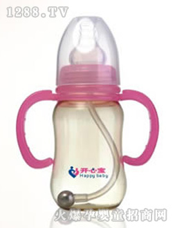 开心宝红色奶瓶KXB-8202