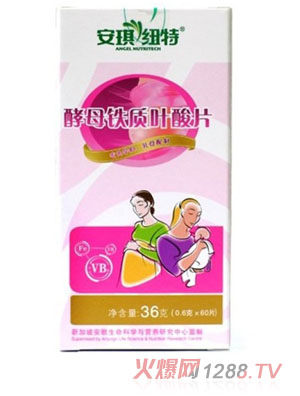 安琪纽特酵母铁质叶酸片
